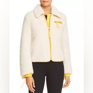 Tory Burch Cream Trimmed Sherpa Jacket Size XS